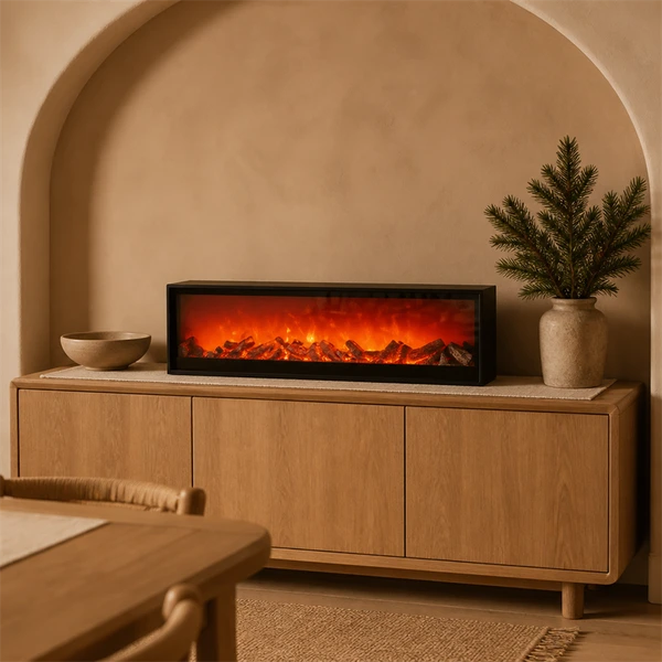 Battery Operated Fireplace Shaped LED Lamp