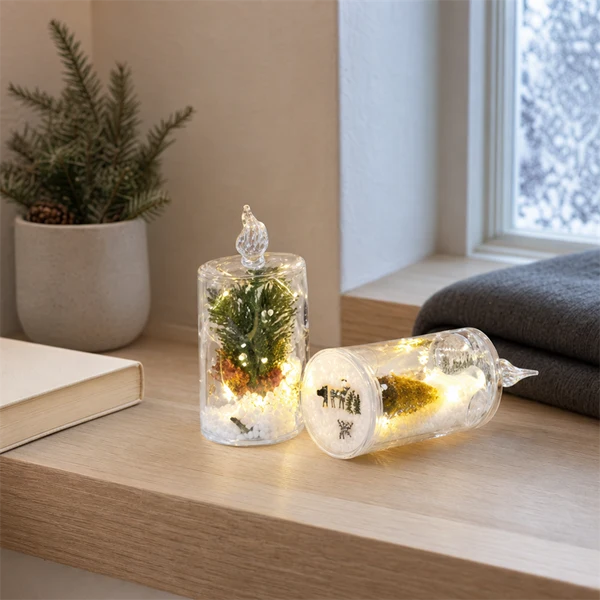 Christmas Candle Light LED Smokeless Flickering Table Lamp
