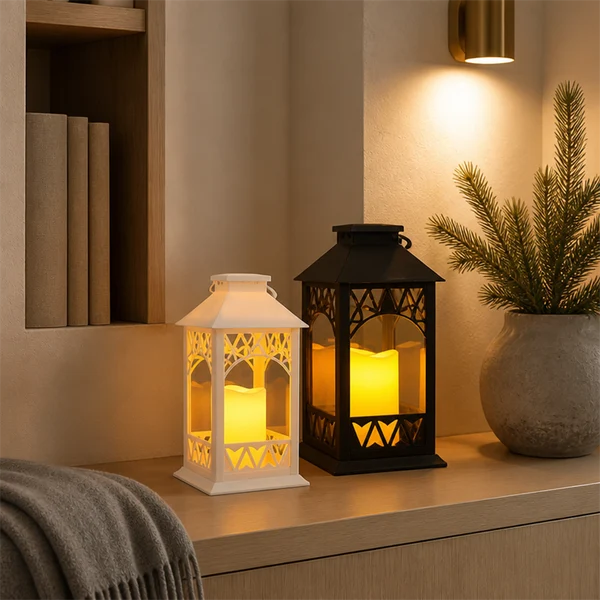 Outdoor LED Solar Lanterns Flameless Decorative Light for Home and Wedding