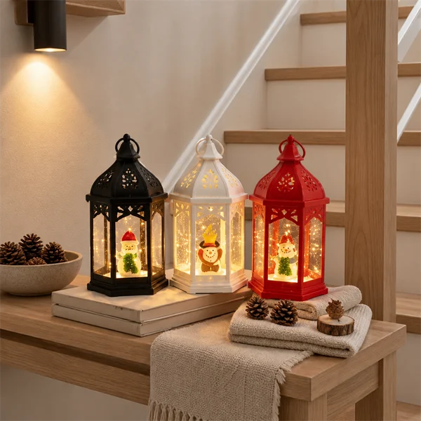 Santa LED Lights Christmas Decorative Night Light Figurine