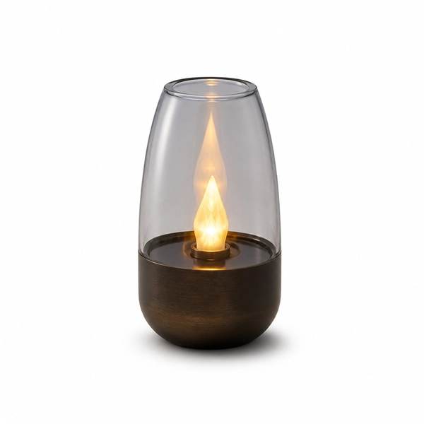 Solar Powered LED Lantern Waterproof Candle Garden Light Outdoor Decorative